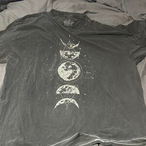 Women’s  Black Graphic Moon Phases T-Shirt